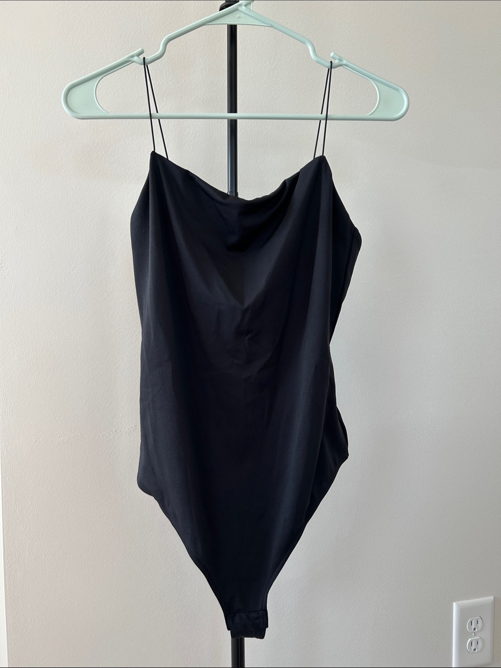H&M Black Spaghetti-Strap One-Piece
